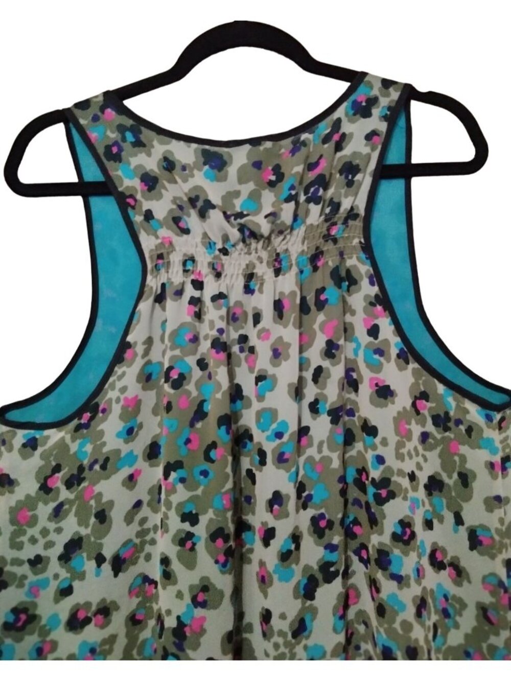 Beverly Drive Plus Size 16-18W Tank Top Sleeveless Multicolor Leopard Print - Picture 5 of 7